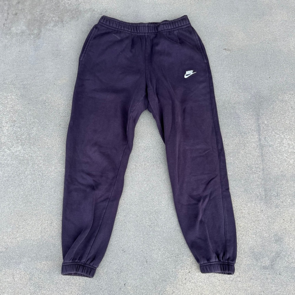 Nike Mens Sportswear Club Fleece Joggers Purple Sweatpants Size M